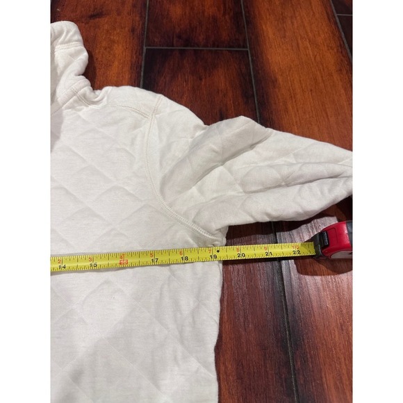 Marmot Quilted Pullover Women's Small Beige Snap Button Pockets Long Sleeve - Picture 5 of 10